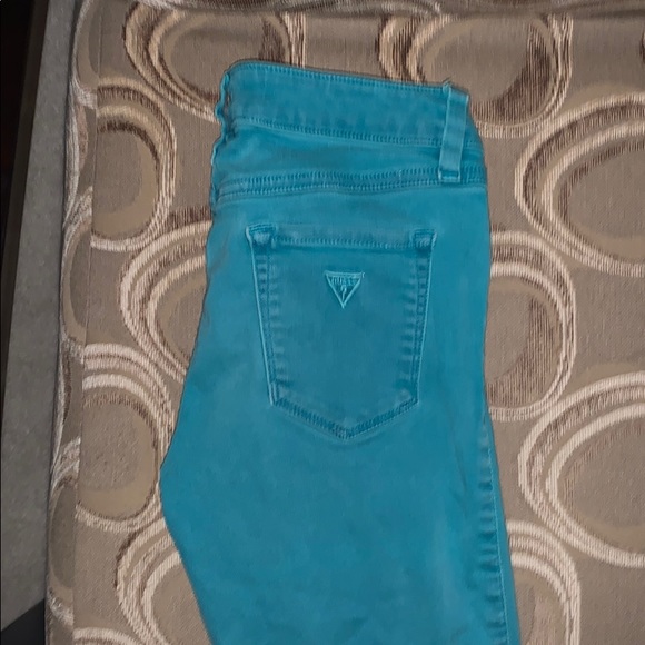 Guess Jeans TEAL waist size 25 (or 00) - Picture 2 of 4